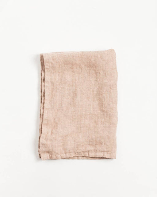 Blush Stone Washed Linen Tea Towel | 18" x 26" - heritagebyhand