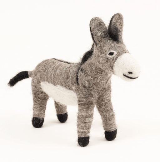 Felted Wool Donkey - heritagebyhand