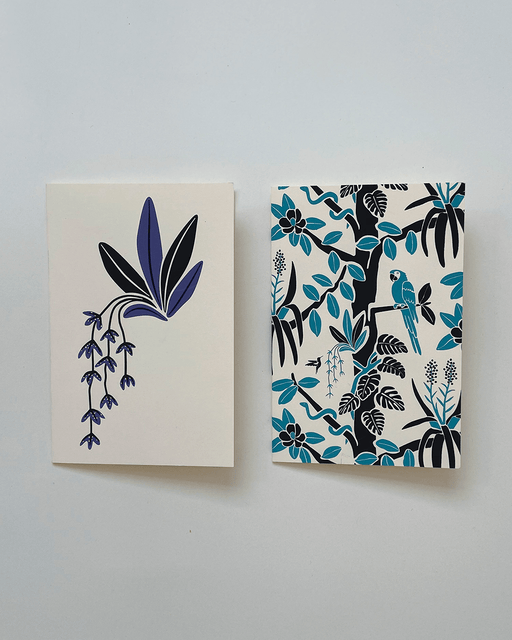 Guacamaya and Orchid Notecard Set - heritagebyhand