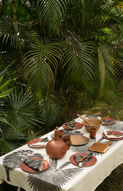 Monstera Linen Napkin Set - heritagebyhand