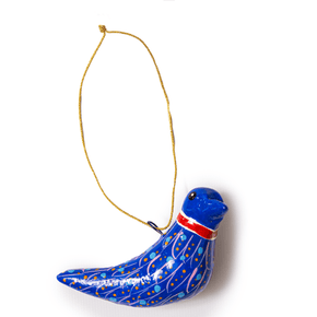 Terracotta Dove Ornaments: Red Chirstmas Global Goods Partners 