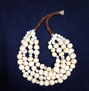 Four-tier Tagua Necklace Jewelry Olga Fisch 
