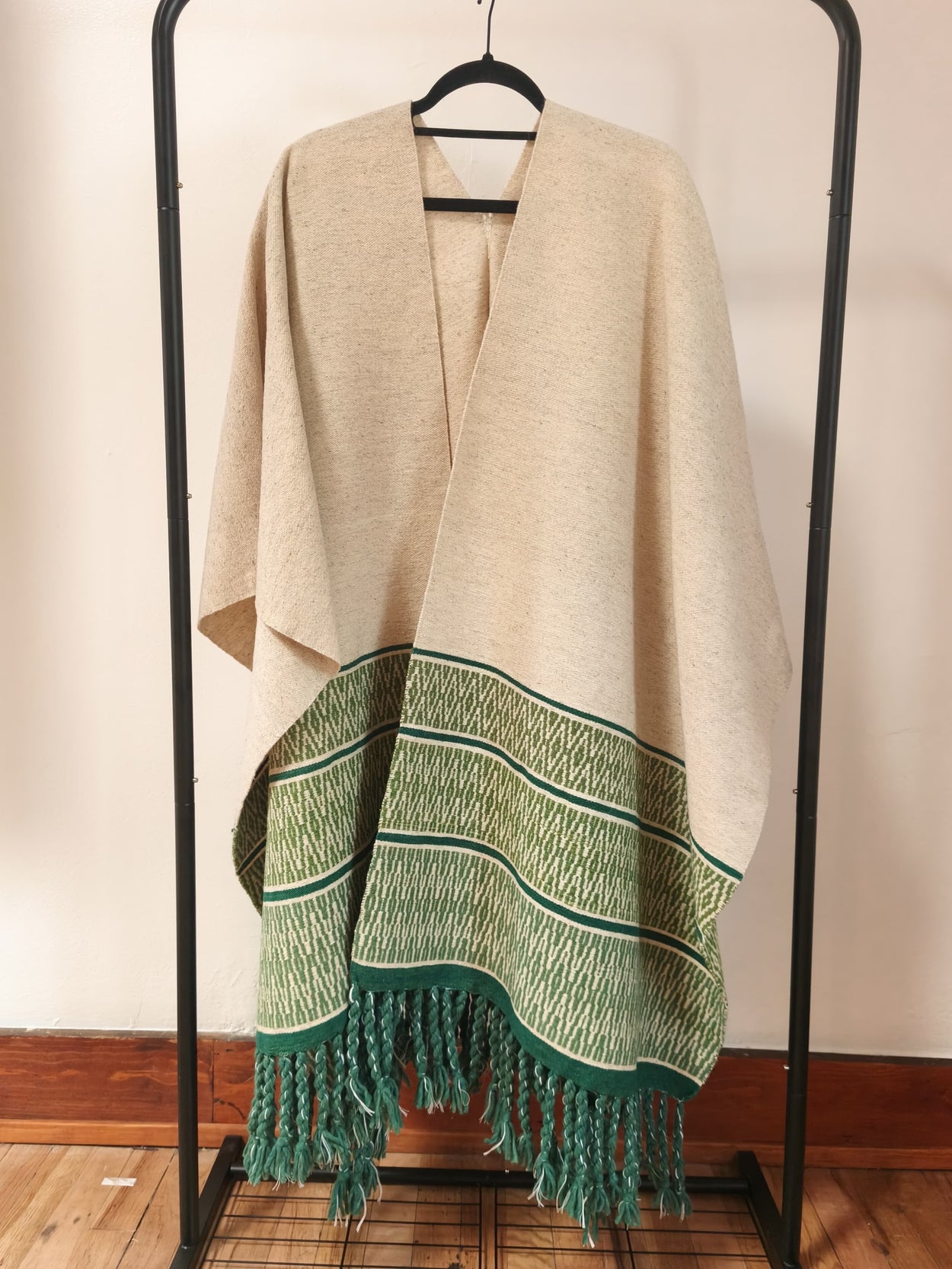 Tlaxcala Ruana-Multiple Colors Textile, Clothing, Poncho Ignacio Netzahualcoyotl 