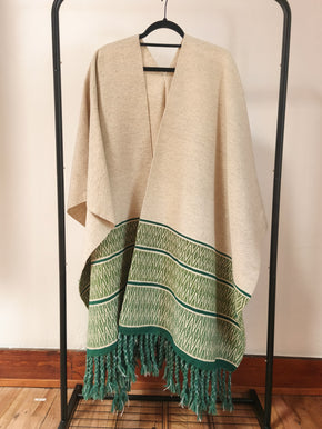 Tlaxcala Ruana-Multiple Colors Textile, Clothing, Poncho Ignacio Netzahualcoyotl 