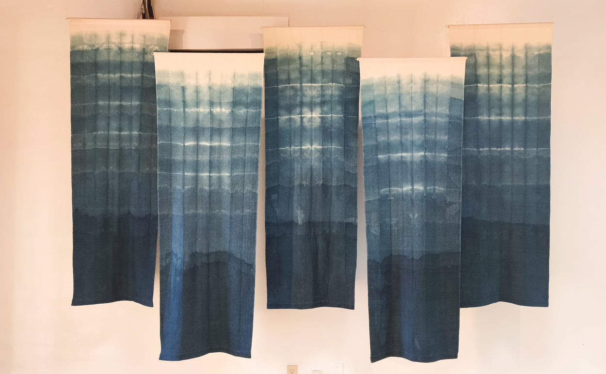 Mis Cielos Estan Humedos Installation (5 panels) Decorative Pedro Netzahualcoyotl 