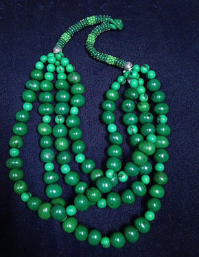Four-tier Tagua Necklace Jewelry Olga Fisch 