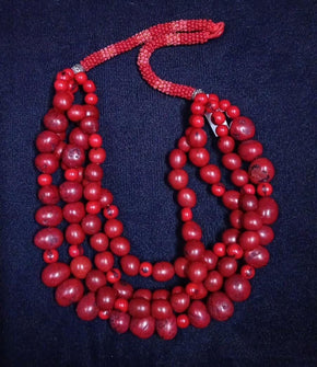 Four-tier Tagua Necklace Jewelry Olga Fisch 