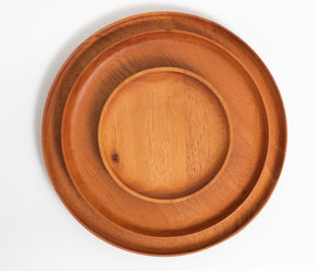Wooden Bread Plates - Set of 4 Dinnerware Collections Chechen Wood Designs Cedar and Parota (Guanacaste) 