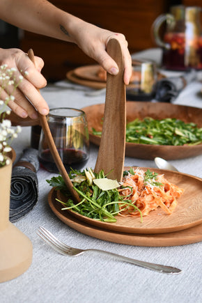 Wooden Salad Plates - Set of 4 Dinnerware Collections Chechen Wood Designs 