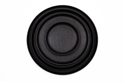 Wooden Charger Plates - Set of 4 Dinnerware Collections Chechen Wood Designs Black Rosa Morada (Tabebuia rosea) 
