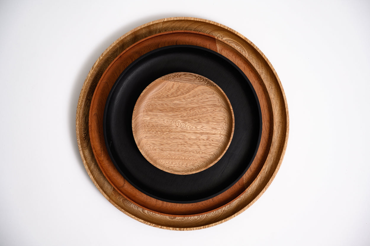 Wooden Charger Plates - Set of 4 Dinnerware Collections Chechen Wood Designs 