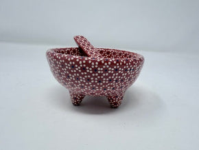 Mini Small Salsa Bowl and Spoon Home, Ceramics, Tabeltop, Gifts Francisco Javier Ruiz Rojas 