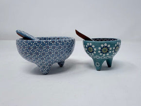 Mini Small Salsa Bowl and Spoon Home, Ceramics, Tabeltop, Gifts Francisco Javier Ruiz Rojas 