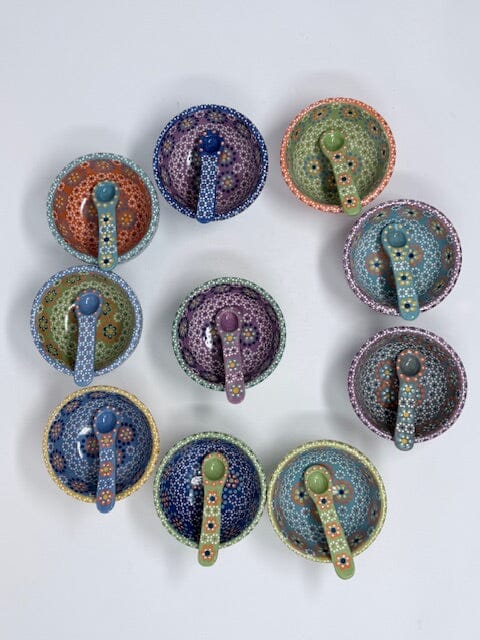 Mini Small Salsa Bowl and Spoon Home, Ceramics, Tabeltop, Gifts Francisco Javier Ruiz Rojas 