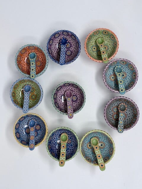 Mini Small Salsa Bowl and Spoon Home, Ceramics, Tabeltop, Gifts Francisco Javier Ruiz Rojas 