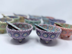 Mini Small Salsa Bowl and Spoon Home, Ceramics, Tabeltop, Gifts Francisco Javier Ruiz Rojas 