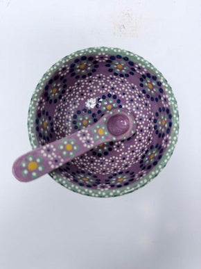 Mini Small Salsa Bowl and Spoon Home, Ceramics, Tabeltop, Gifts Francisco Javier Ruiz Rojas 