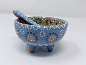 Mini Small Salsa Bowl and Spoon Home, Ceramics, Tabeltop, Gifts Francisco Javier Ruiz Rojas 