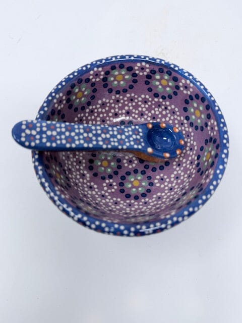 Mini Small Salsa Bowl and Spoon Home, Ceramics, Tabeltop, Gifts Francisco Javier Ruiz Rojas 