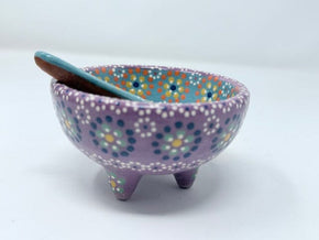 Mini Small Salsa Bowl and Spoon Home, Ceramics, Tabeltop, Gifts Francisco Javier Ruiz Rojas 
