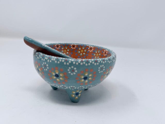 Mini Small Salsa Bowl and Spoon Home, Ceramics, Tabeltop, Gifts Francisco Javier Ruiz Rojas 