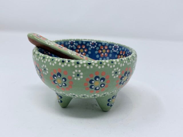 Mini Small Salsa Bowl and Spoon Home, Ceramics, Tabeltop, Gifts Francisco Javier Ruiz Rojas 