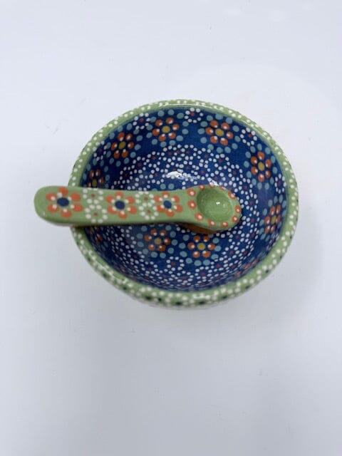 Mini Small Salsa Bowl and Spoon Home, Ceramics, Tabeltop, Gifts Francisco Javier Ruiz Rojas 