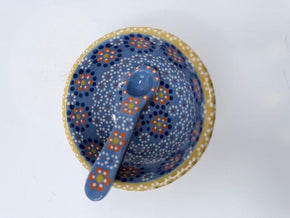 Mini Small Salsa Bowl and Spoon Home, Ceramics, Tabeltop, Gifts Francisco Javier Ruiz Rojas 