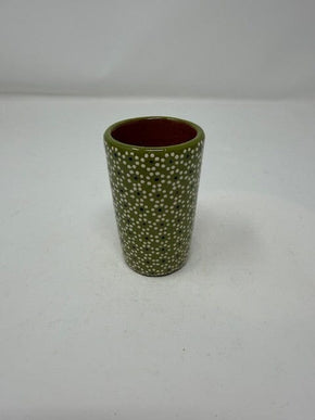 Capula Shot Glass Home, Ceramics, Tabeltop, Gifts Francisco Javier Ruiz Rojas 3 inches tall 100% natural ceramic clay and glazes Pistachio
