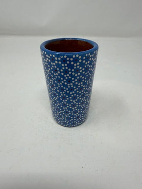 Capula Shot Glass Home, Ceramics, Tabeltop, Gifts Francisco Javier Ruiz Rojas 3 inches tall 100% natural ceramic clay and glazes French Blue