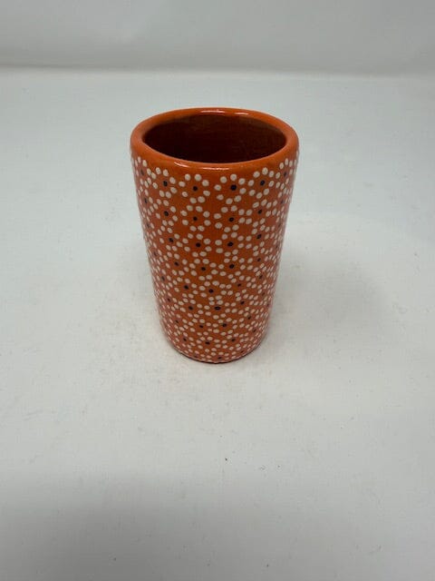 Capula Shot Glass Home, Ceramics, Tabeltop, Gifts Francisco Javier Ruiz Rojas 3 inches tall 100% natural ceramic clay and glazes Orange