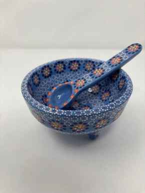 Capula Salsa Bowl with Spoon-Multiple Colors Home, Ceramics, Tabeltop, Gifts Mamai 