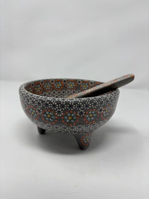 Capula Salsa Bowl with Spoon-Multiple Colors Home, Ceramics, Tabeltop, Gifts Mamai 