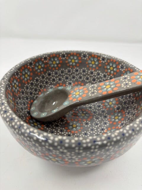 Capula Salsa Bowl with Spoon-Multiple Colors Home, Ceramics, Tabeltop, Gifts Mamai 