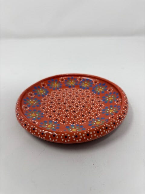 Capula Ceramic Saucer Dinnerware Collections Francisco Javier Ruiz Rojas Orange 