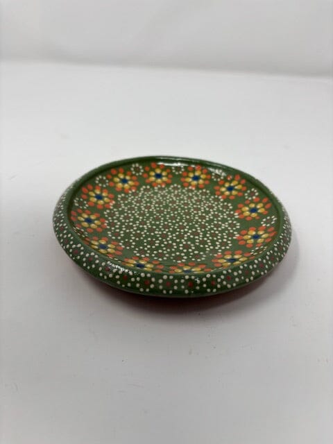 Capula Ceramic Saucer Dinnerware Collections Francisco Javier Ruiz Rojas Forest Green 