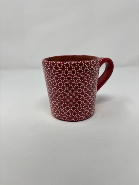 Capula Ceramic Cup Dinnerware Collections Francisco Javier Ruiz Rojas Red 