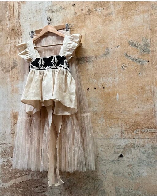 [PRE-ORDER] Madoo Blouse - Hand-Embroidered Linen Blouse - June Delivery Textile, Clothing, Blouse Flor de Iguana 