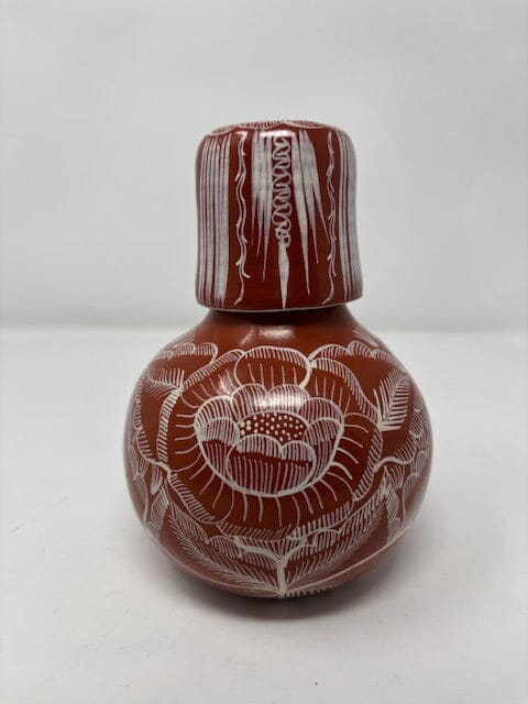 Terracotta Handpainted Burnished Ceramic Water Jar Home, Ceramics, Tabeltop, Gifts Espicio Family 