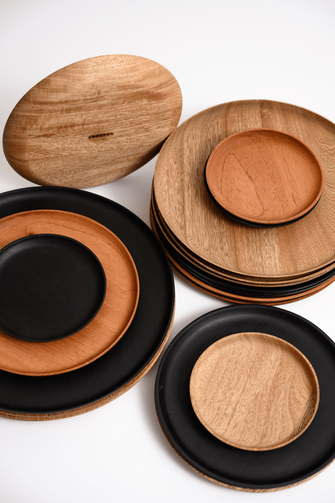 Wooden Charger Plates - Set of 4 Dinnerware Collections Chechen Wood Designs 