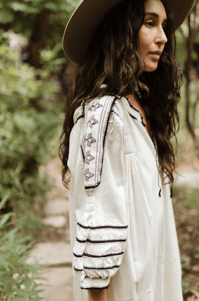 Oaxaca Dress - Hand-Crocheted Cotton Dress from Mexico Bougainvillea / One Size Oaxaca Dress - Hand-Crocheted Cotton Dress from Mexico Bougainvillea / One Size