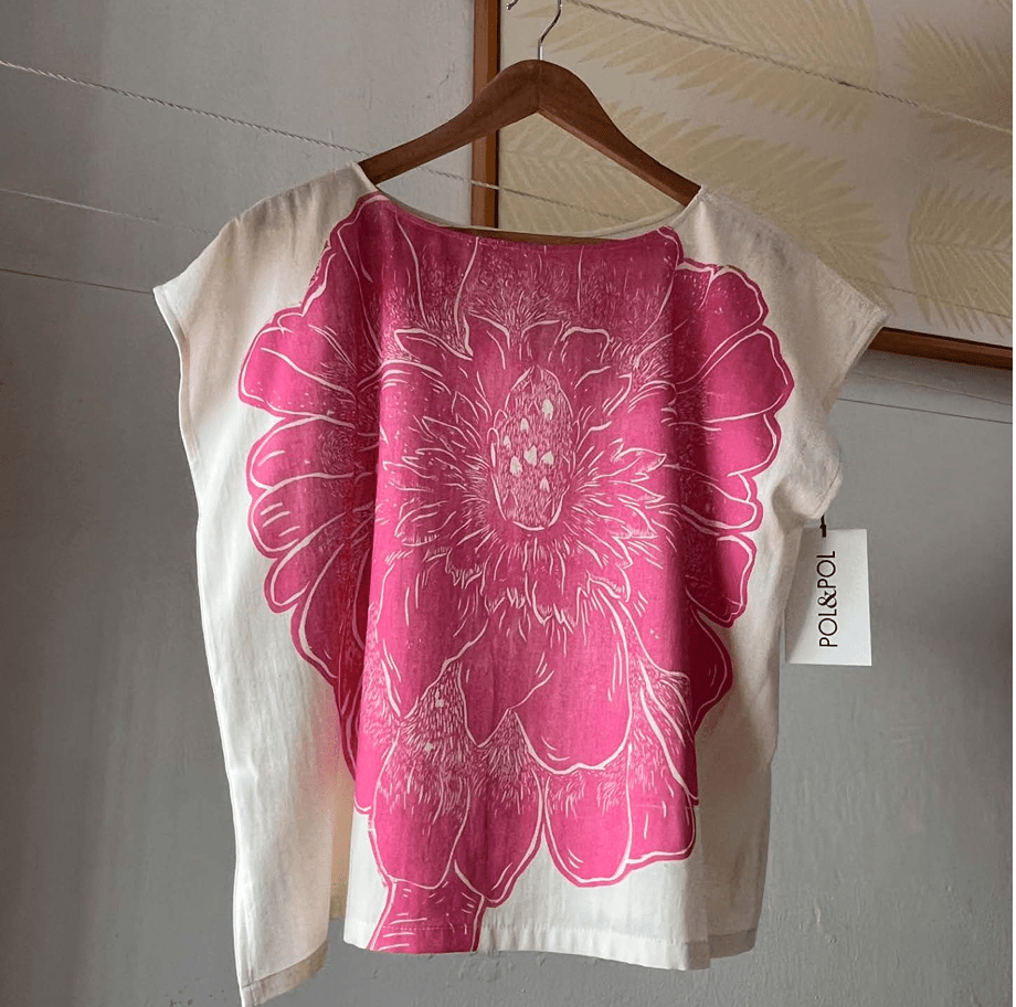 Flor de Muerto Blouse Textile, Clothing Pol y Pol 