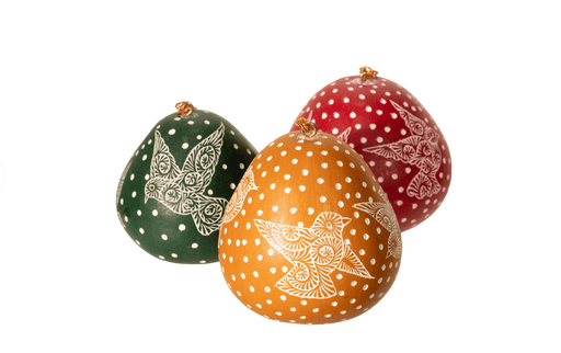 Dove Gourd Ornament Christmas Lucuma Designs 