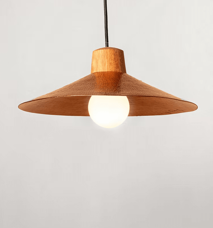 Charanda - Hammered Copper Pendant Light Lighting Filamento 