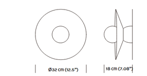 Arenal - Burnished Clay Wall Sconce Lighting Filamento 