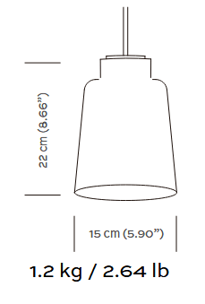 Humo - Blown Glass Pendant Light Lighting Filamento 