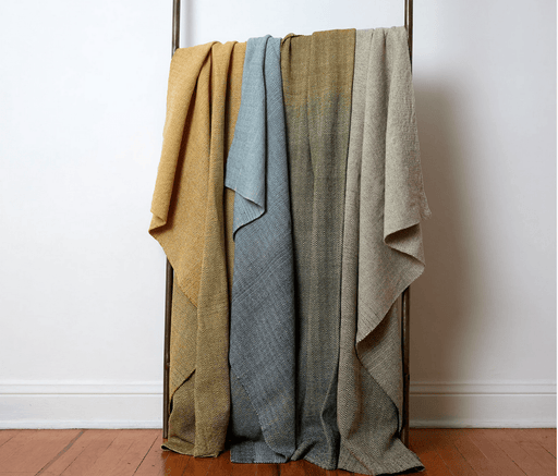 Hilario Wool Blanket Textile, Home, Colorindio 5.25 x 6.89 ft. 100% wool Indigo