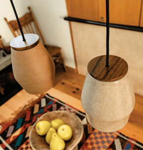 Nahual - Burnished Clay Pendant Light Lighting Filamento 
