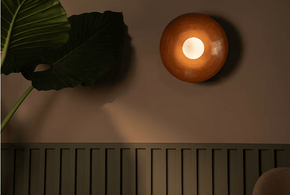 Arenal - Burnished Clay Wall Sconce Lighting Filamento 