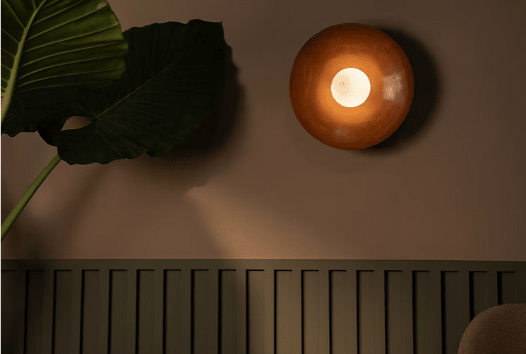 Arenal - Burnished Clay Wall Sconce Lighting Filamento 